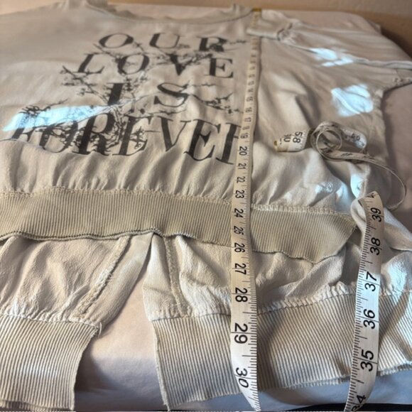 New Collection Made in Italy Our Love is Forever Long Sleeve Button Back Blouse - Picture 6 of 8